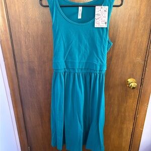 MWT Latched mama Sleeveless Teal Dress size M